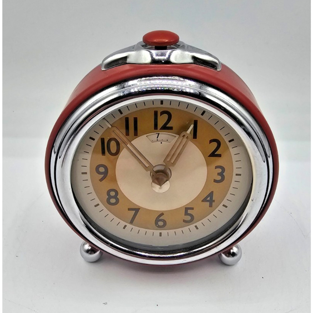 Pottery Barn Kids Red Vintage Retro Style Alarm Clock Desk Table Nightstand